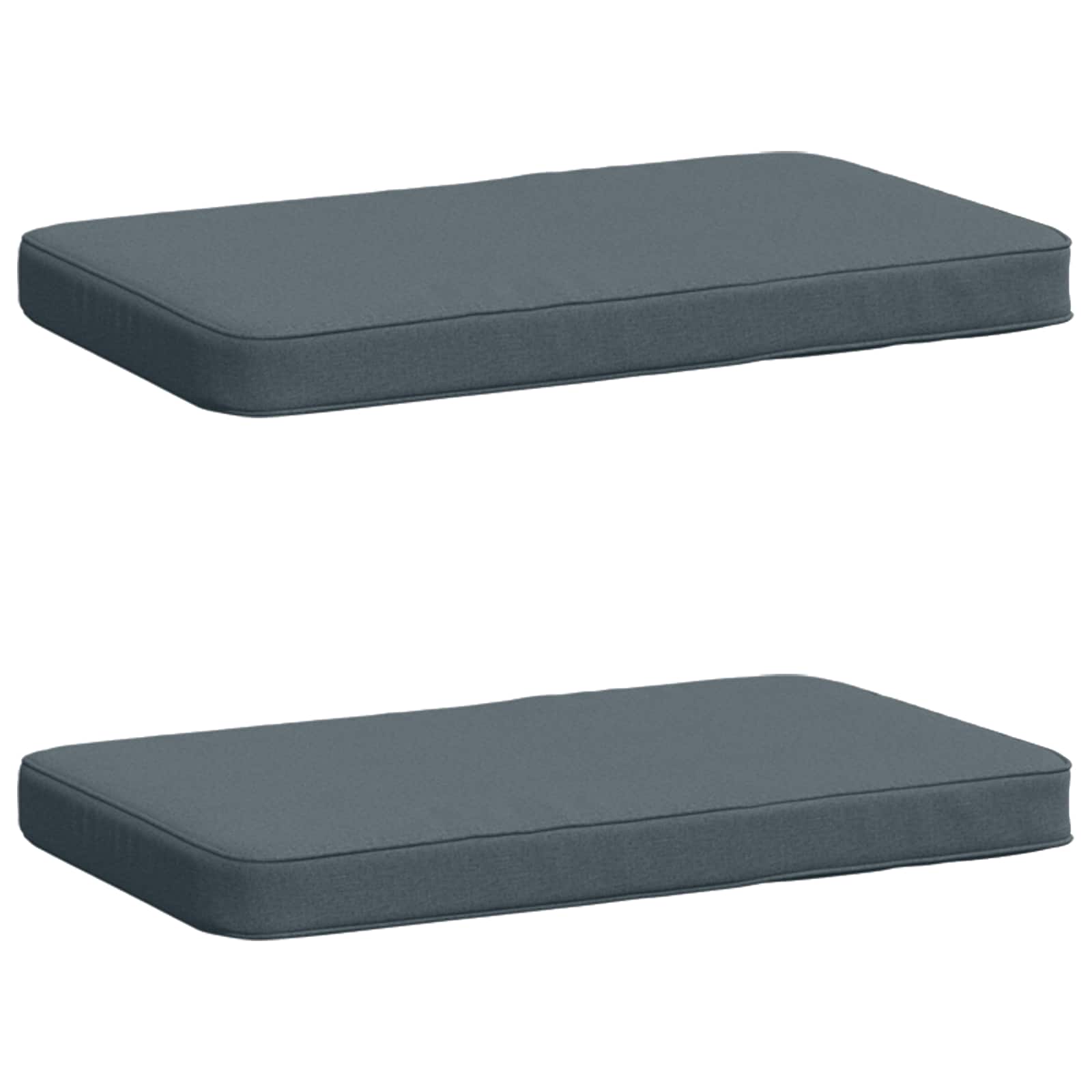 Cuscini per Panchina a 2 Pezzi VUGHT 2 pcs 100% Poliestere Blu