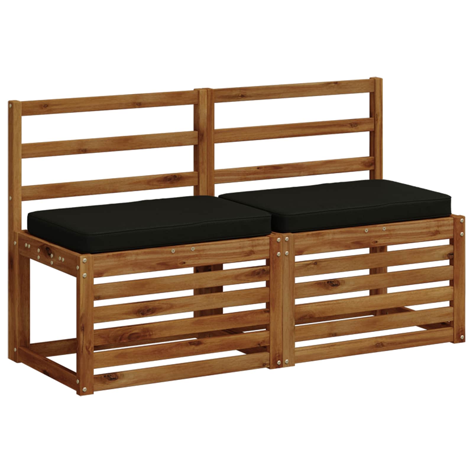 Cuscino per Panchina a 1 Pezzo VUGHT 100% Poliestere Nero