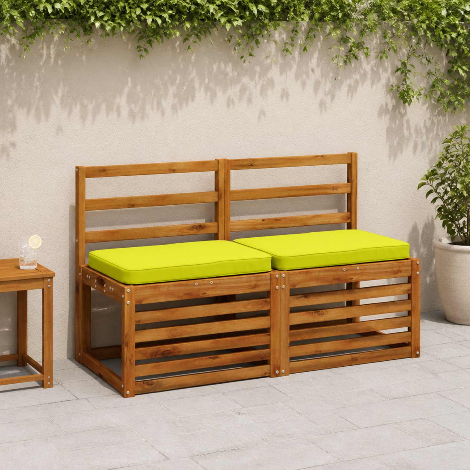 Cuscini per Panchina a 2 Pezzi VUGHT 2 pcs 100% Poliestere