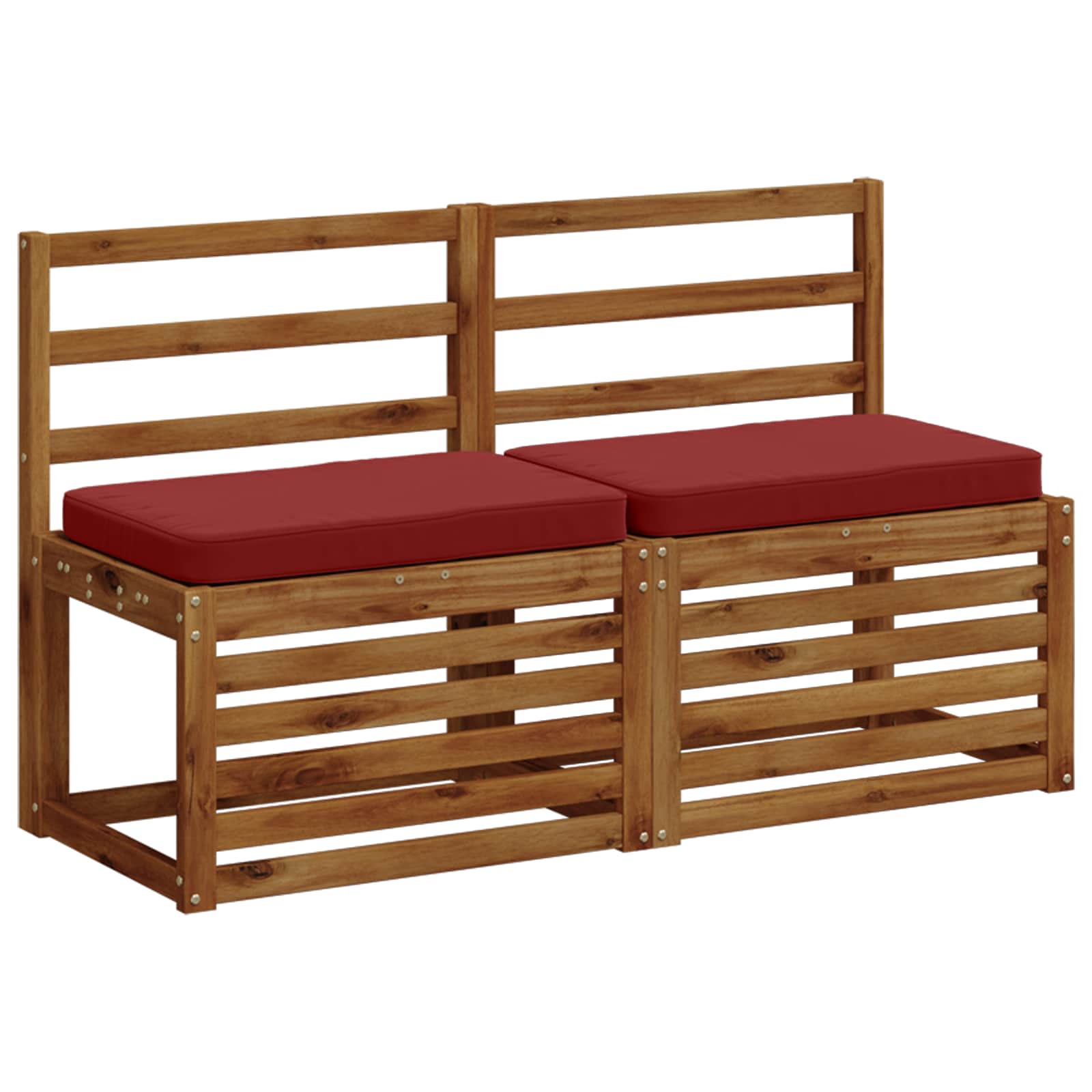 Cuscino per Panchina a 1 Pezzo VUGHT 100% Poliestere Rosso Vino