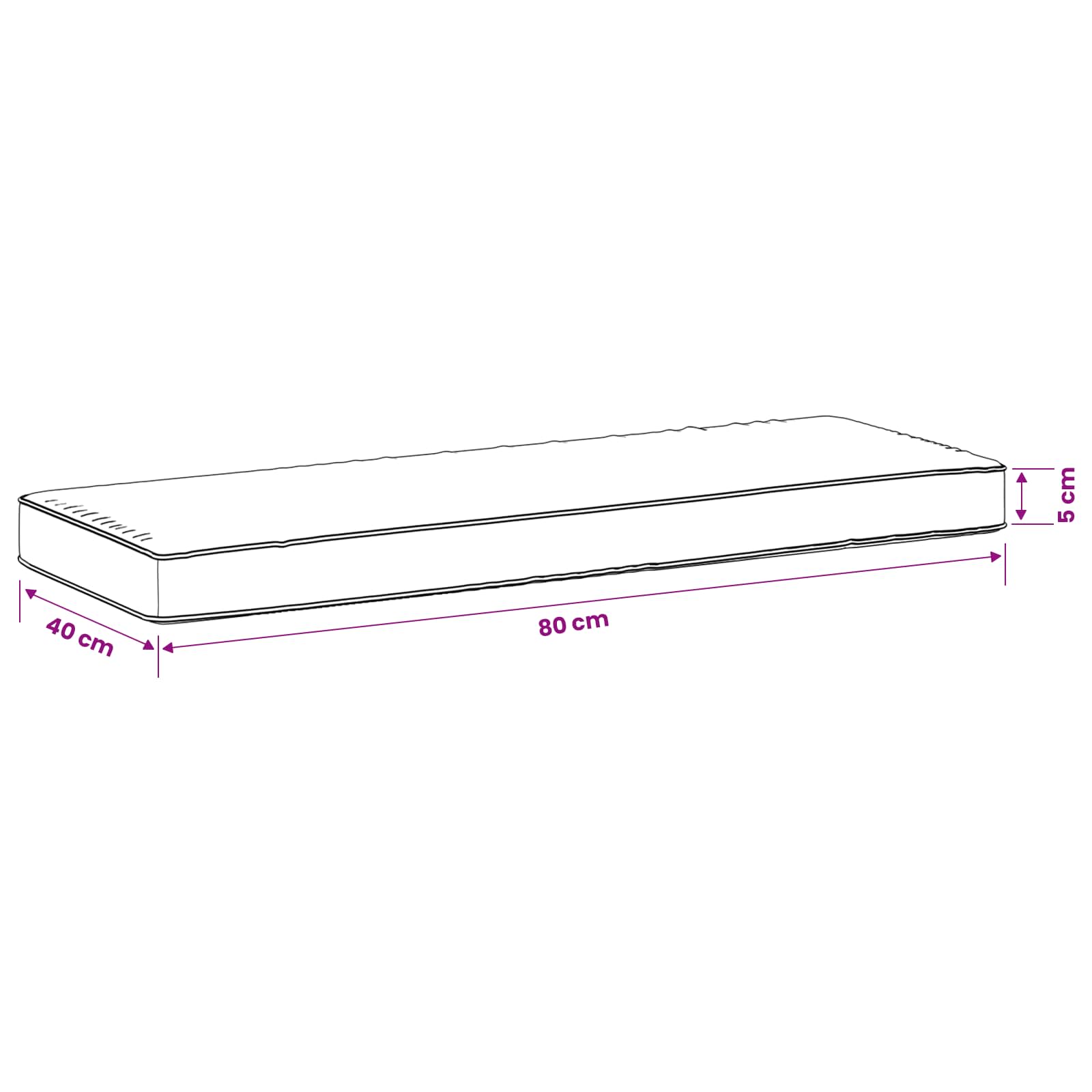 Cuscini per Panchina a 2 Pezzi VUGHT 2 pcs 100% Poliestere