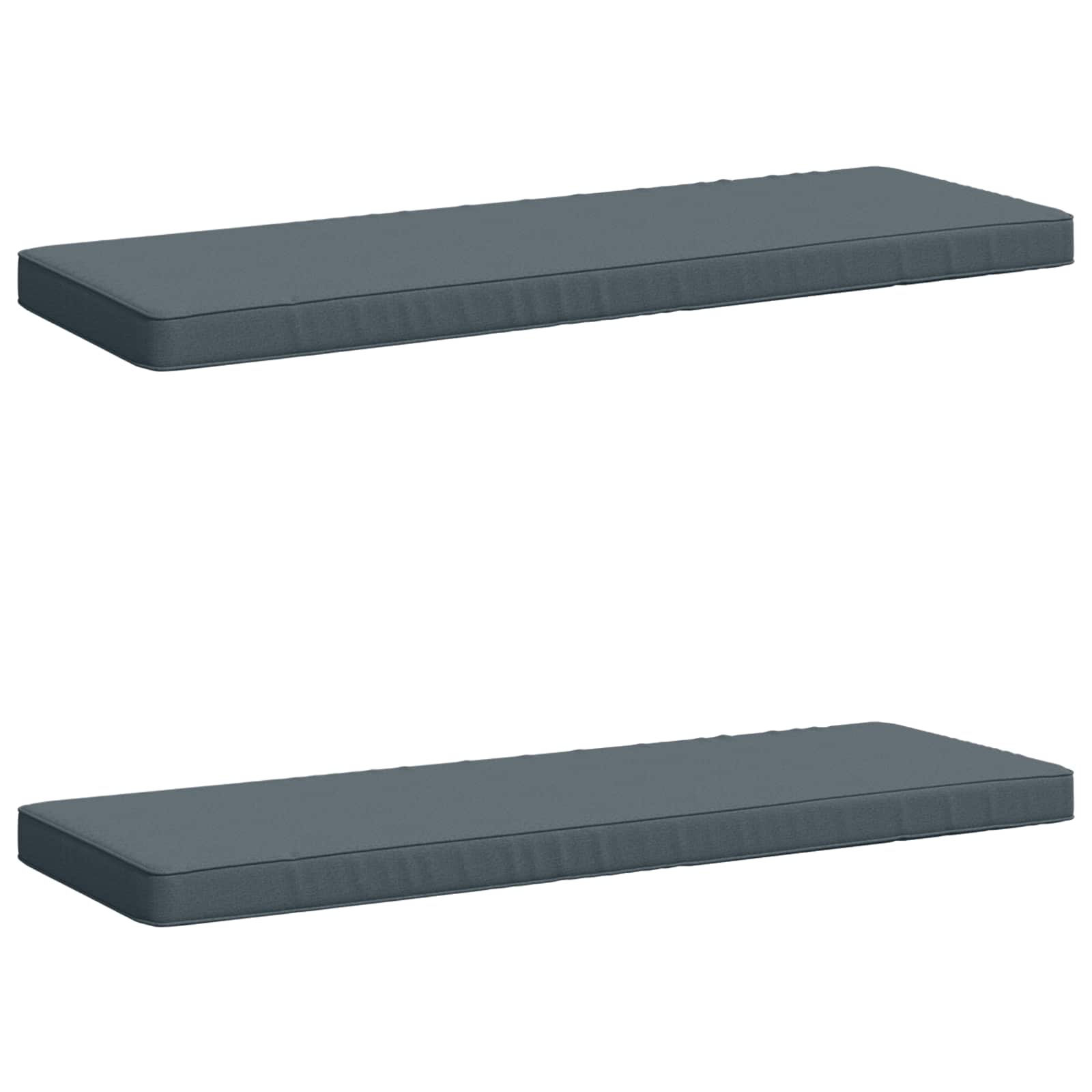 Cuscini per Panchina a 2 Pezzi VUGHT 2 pz 100% Poliestere Blu