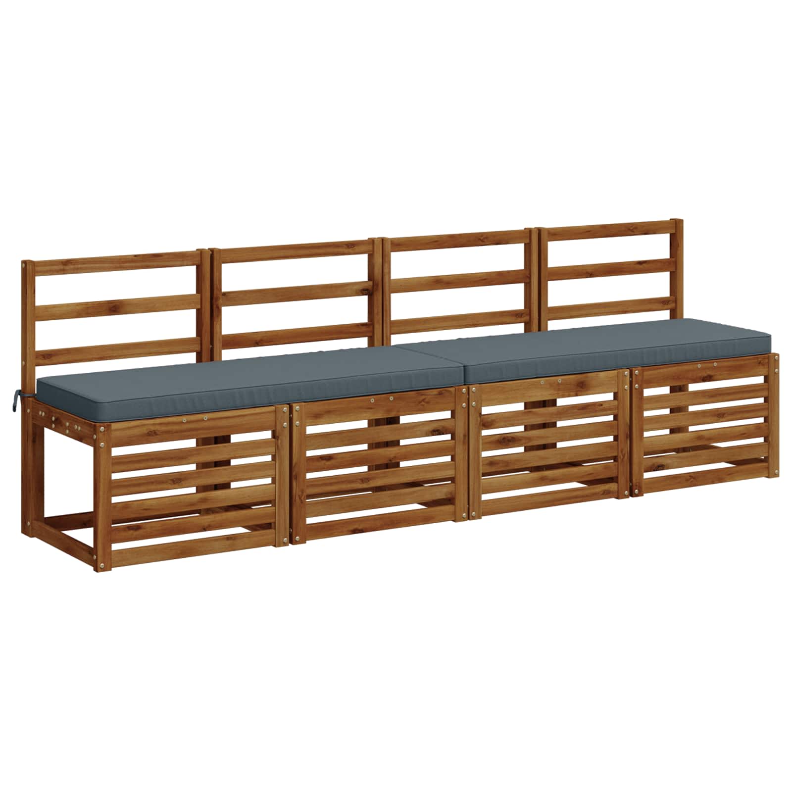Cuscini per Panchina a 2 Pezzi VUGHT 2 pz 100% Poliestere Blu