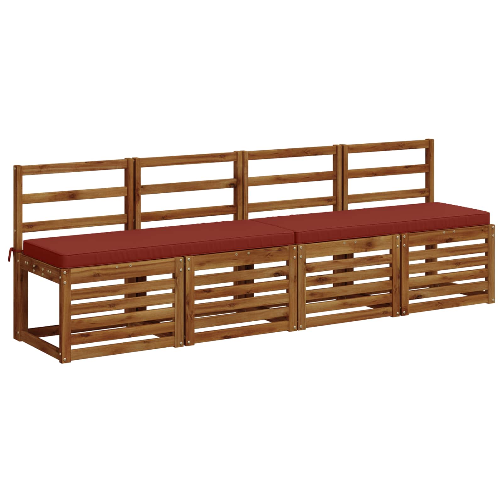 Cuscino per Panchina a 1 Pezzo VUGHT 100% Poliestere Rosso