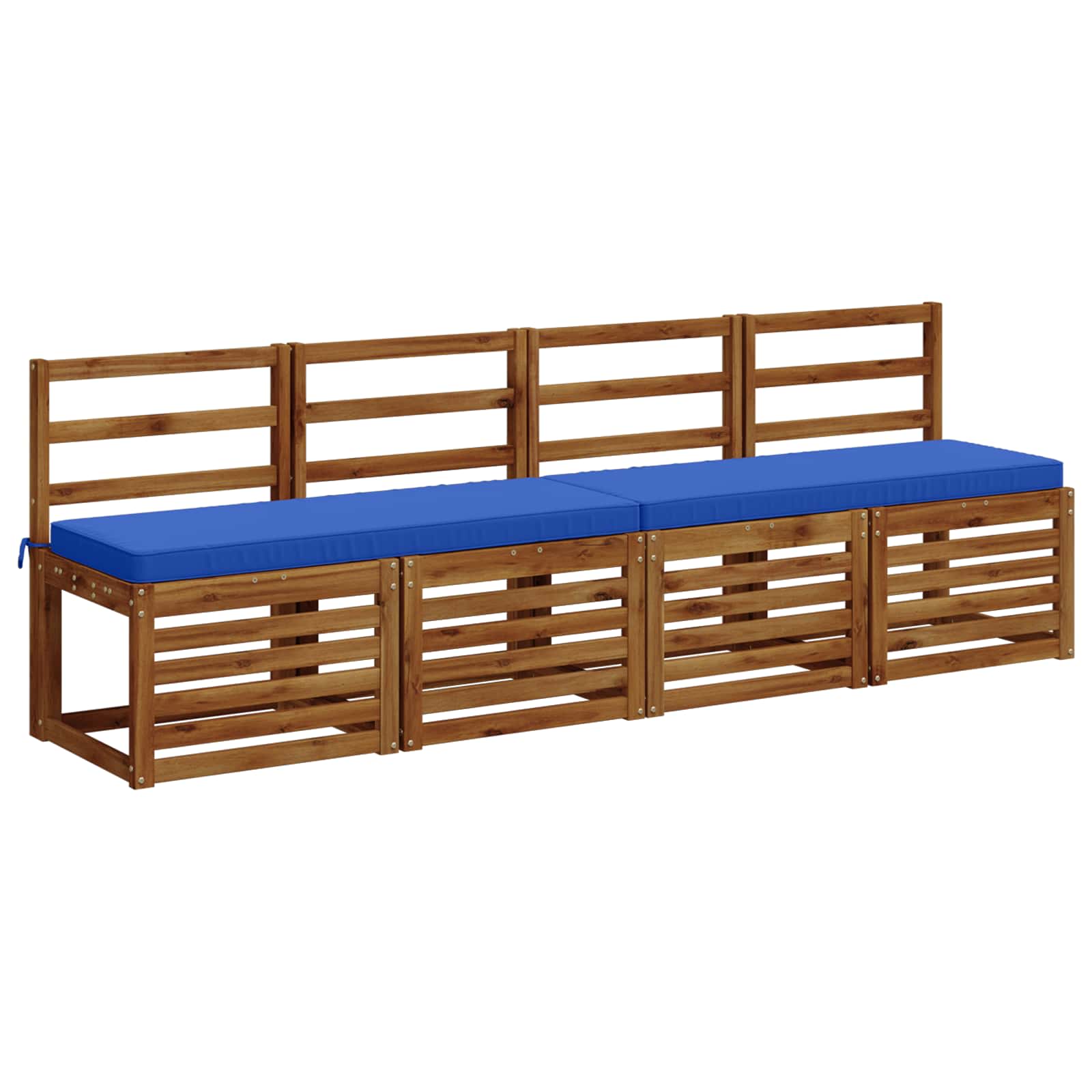Cuscino per Panchina a 1 Pezzo VUGHT 100% Poliestere Blu Reale