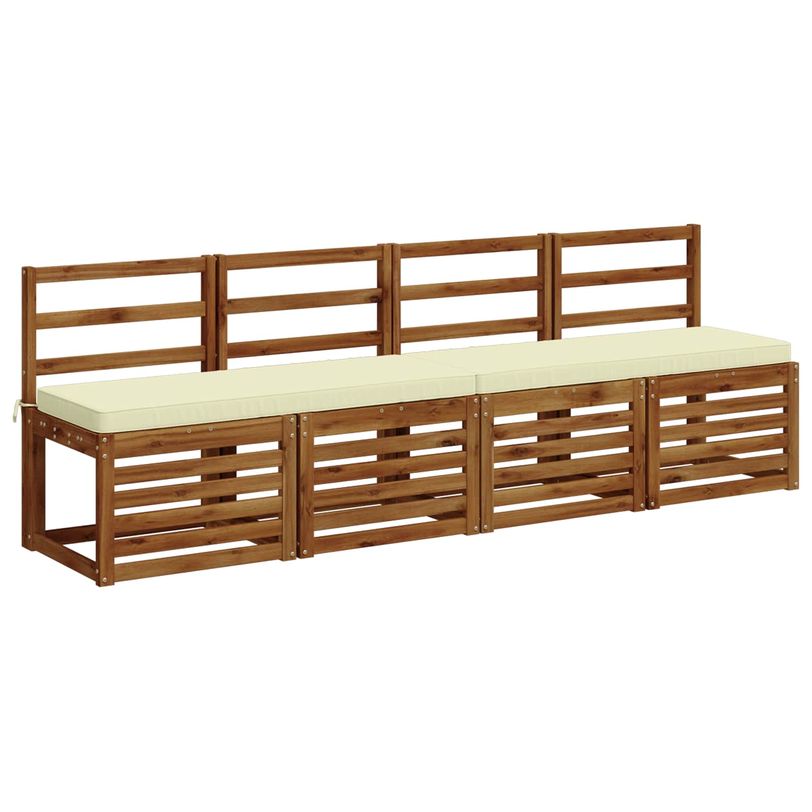 Cuscino per Panchina a 1 Pezzo VUGHT 100% Poliestere Crema