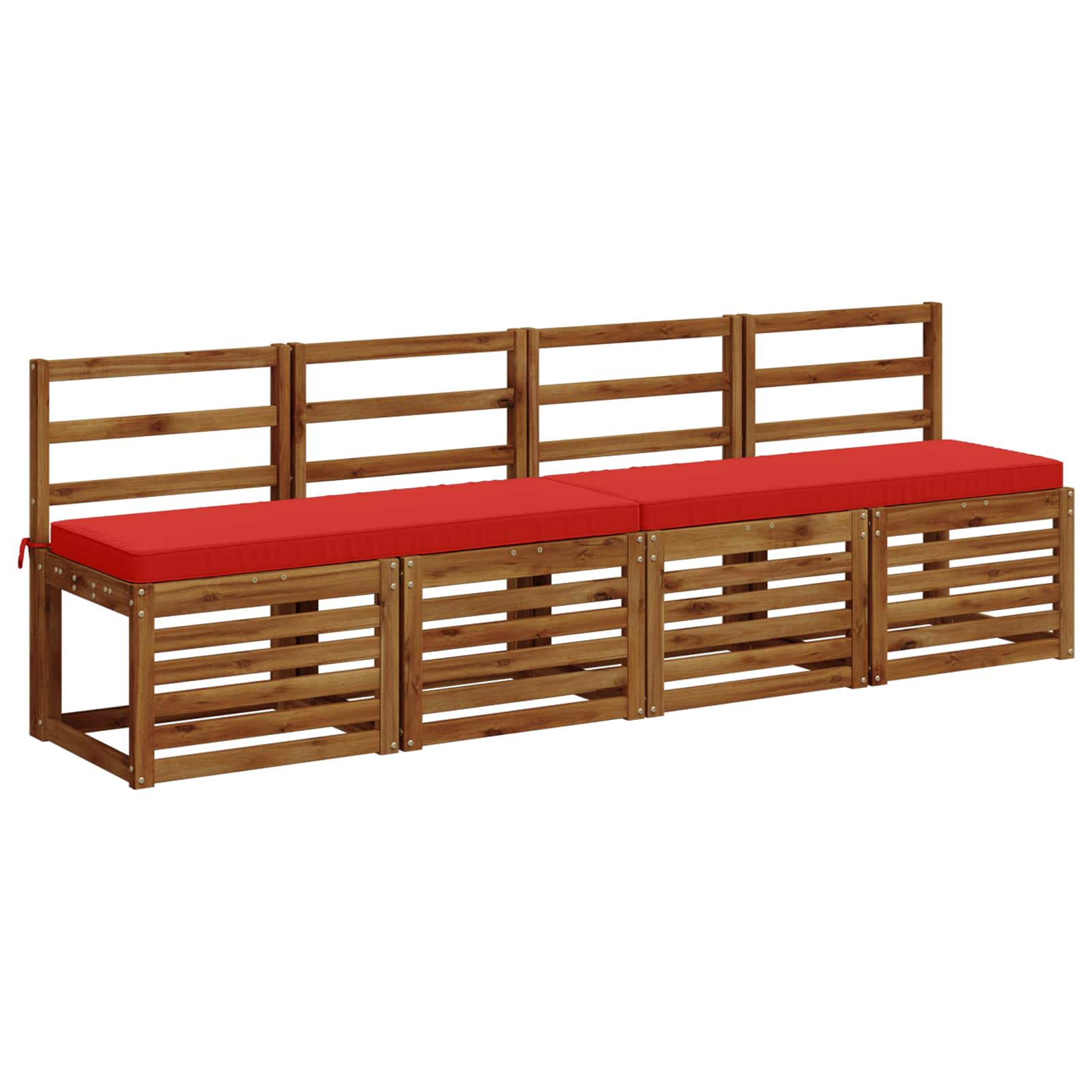 Cuscino per Panchina a 1 Pezzo VUGHT 100% Poliestere Rosso