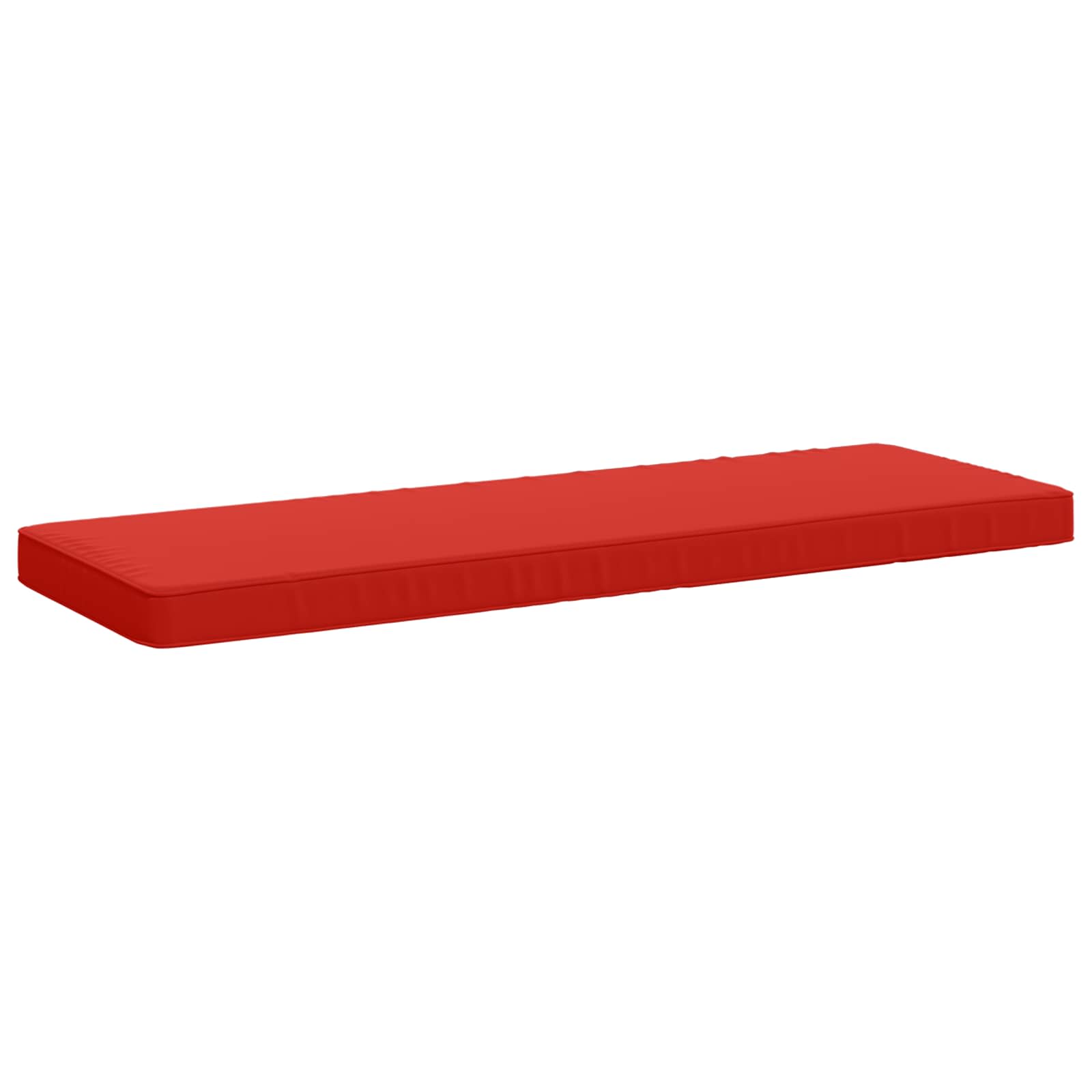 Cuscini per Panchina a 2 Pezzi VUGHT 2 pz 100% Poliestere Rosso