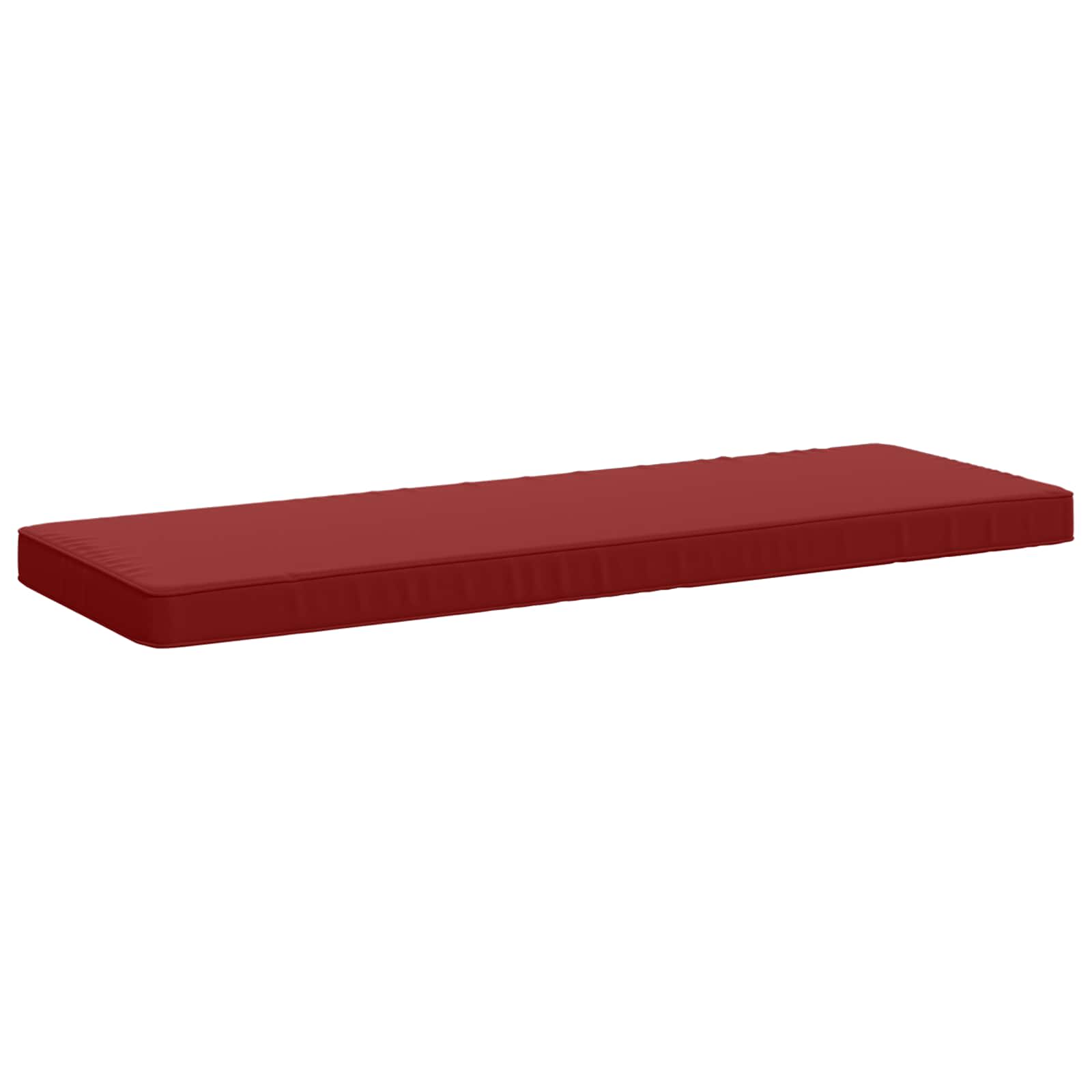 Cuscino per Panchina a 1 Pezzo VUGHT 100% Poliestere Rosso Vino