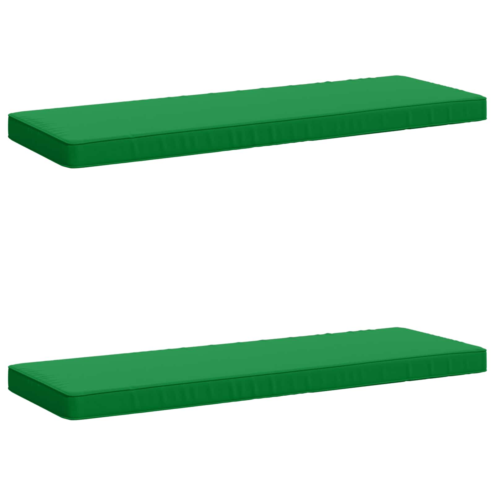 Cuscini per Panchina a 2 Pezzi VUGHT 2 pz 100% Poliestere Verde