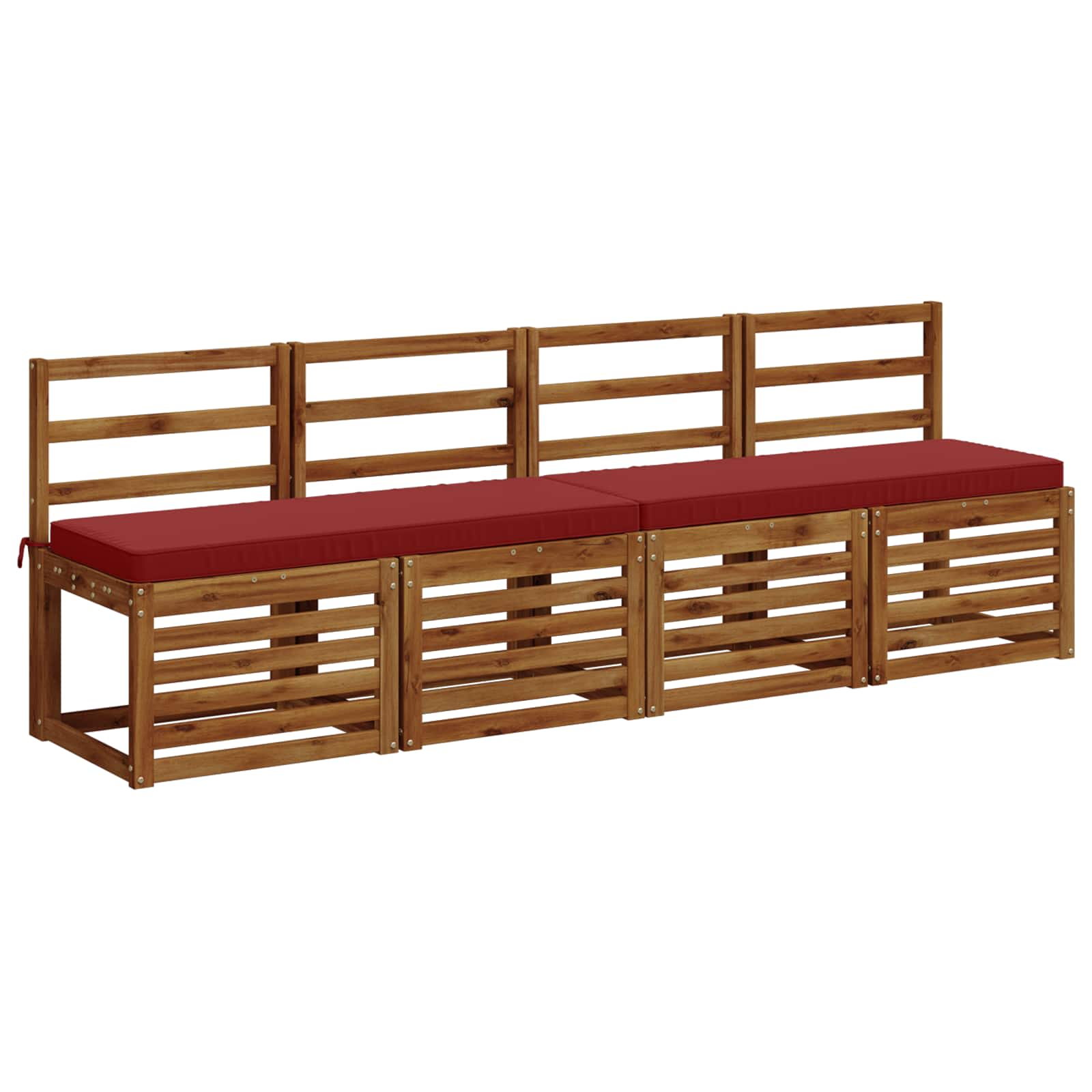 Cuscini per Panchina a 2 Pezzi VUGHT 2 pz 100% Poliestere