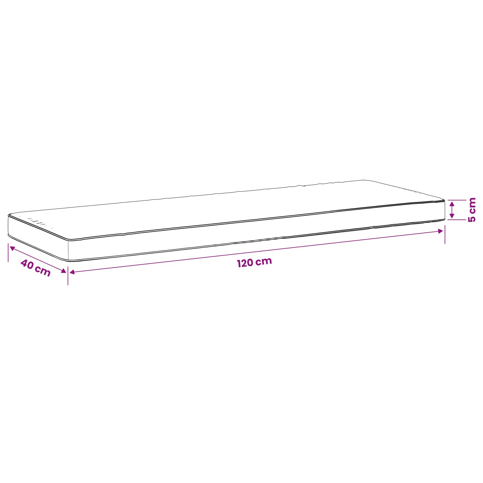Cuscini per Panchina a 2 Pezzi VUGHT 2 pz 100% Poliestere Blu