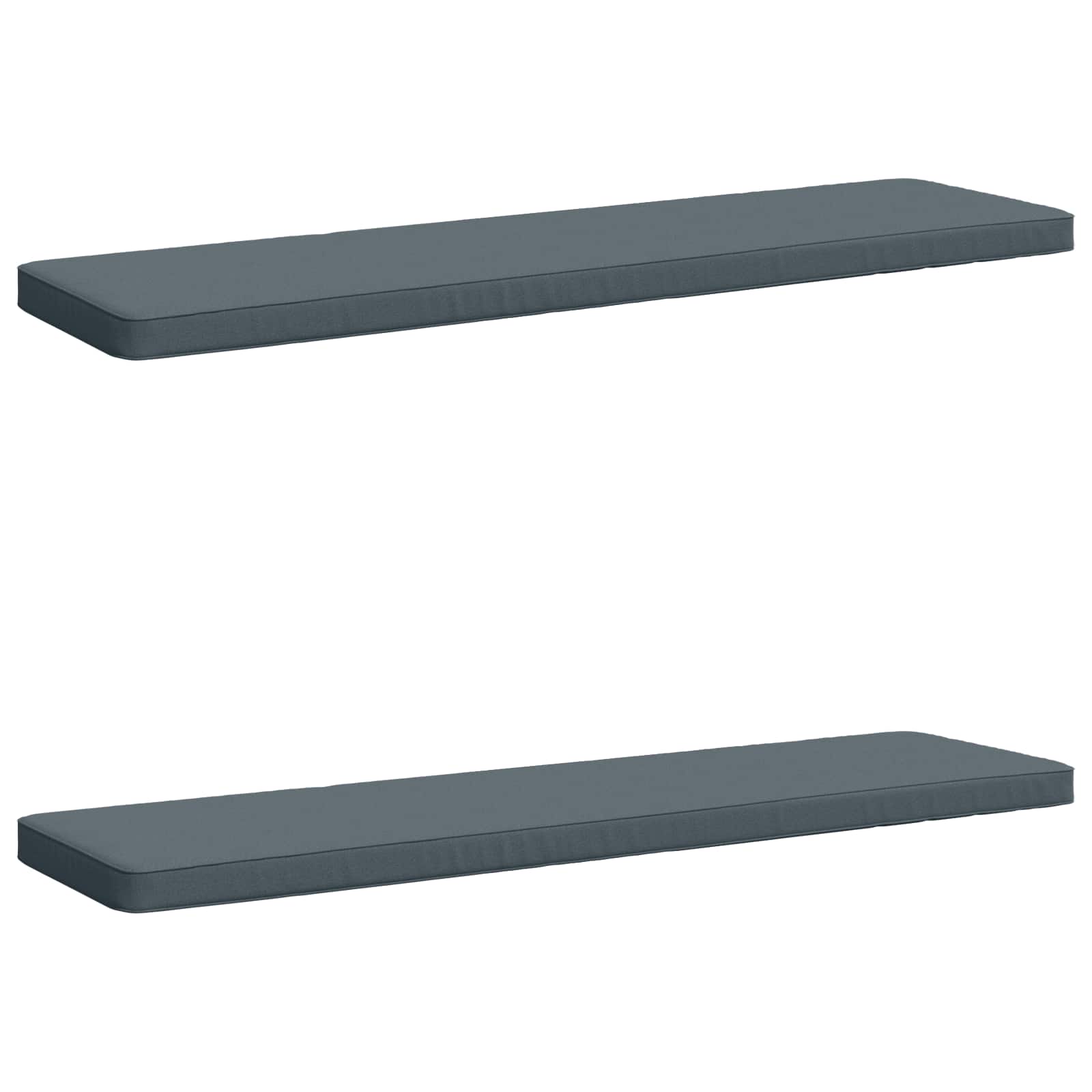 Cuscini per Panchina a 2 Pezzi VUGHT 2 pz 100% Poliestere Blu