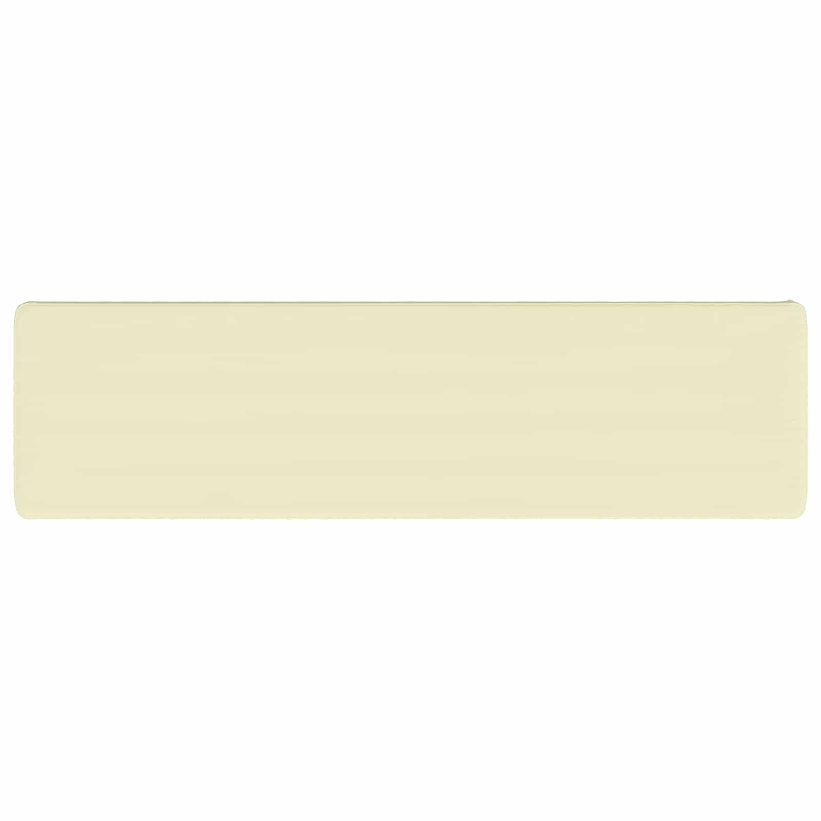 Cuscini per Panchina a 2 Pezzi VUGHT 2 pz 100% Poliestere Crema