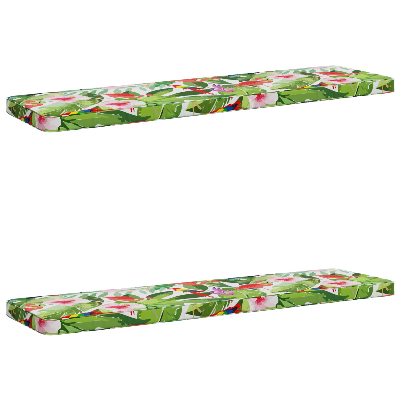 Cuscini per Panchina a 2 Pezzi VUGHT 2 pz 100% Poliestere