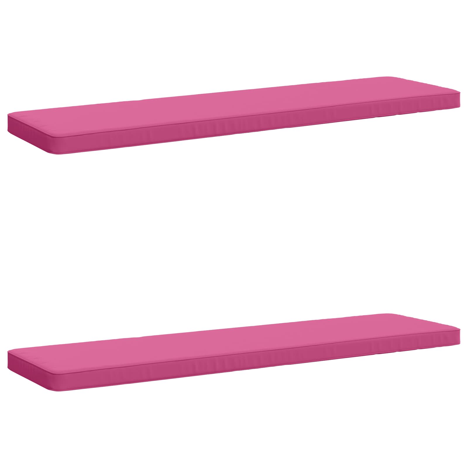 Cuscini per Panchina a 2 Pezzi VUGHT 2 pz 100% Poliestere Rosa