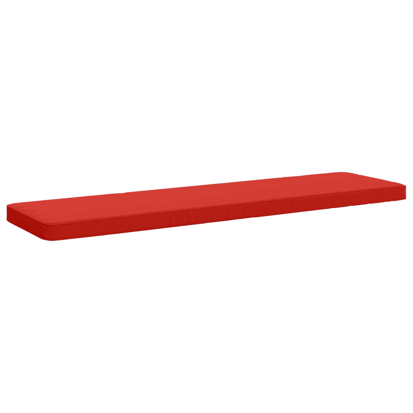 Cuscini per Panchina a 2 Pezzi VUGHT 2 pz 100% Poliestere Rosso