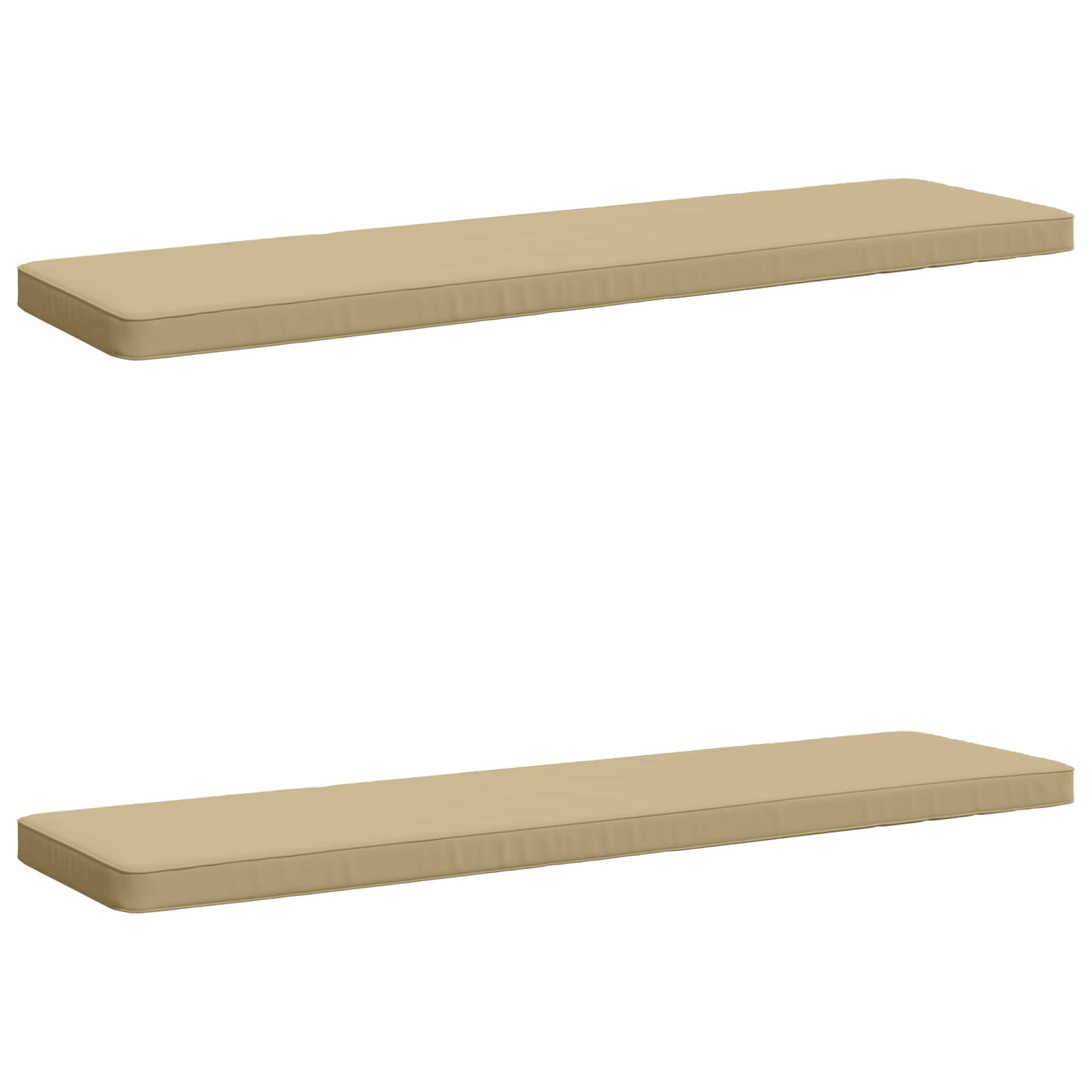 Cuscini per Panchina a 2 Pezzi VUGHT 2 pz 100% Poliestere Beige