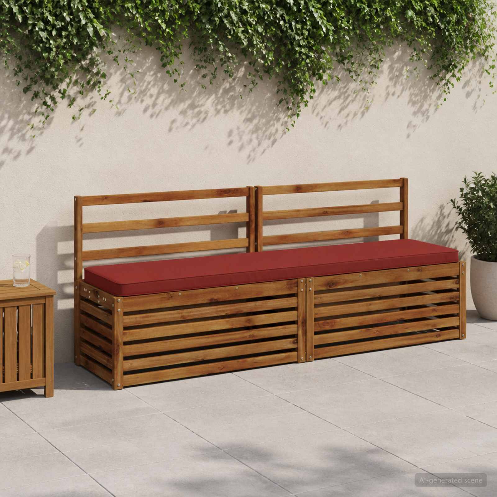 Cuscino per Panchina a 1 Pezzo VUGHT 100% Poliestere Rosso