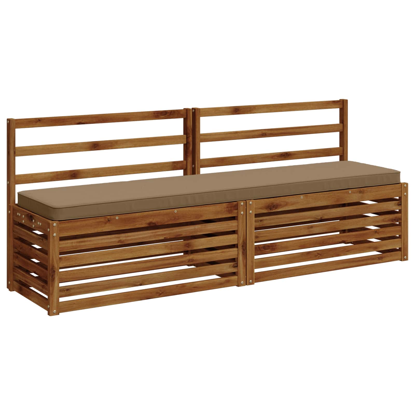 Cuscino per Panchina a 1 Pezzo VUGHT 100% Poliestere Tortora