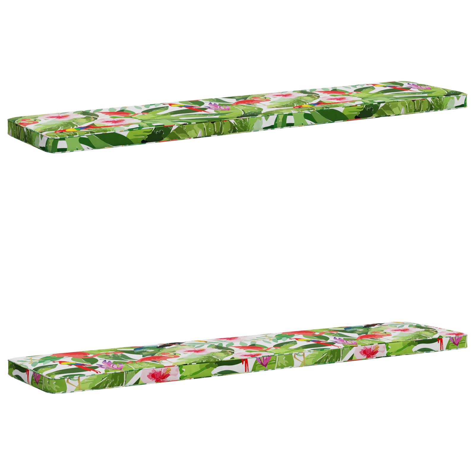 Cuscini per Panchina a 2 Pezzi VUGHT 2 pz 100% Poliestere