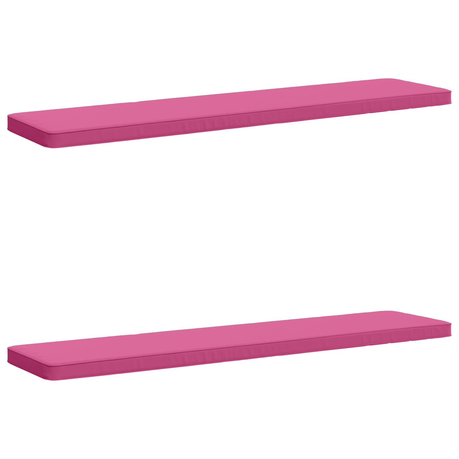 Cuscini per Panchina a 2 Pezzi VUGHT 2 pz 100% Poliestere Rosa