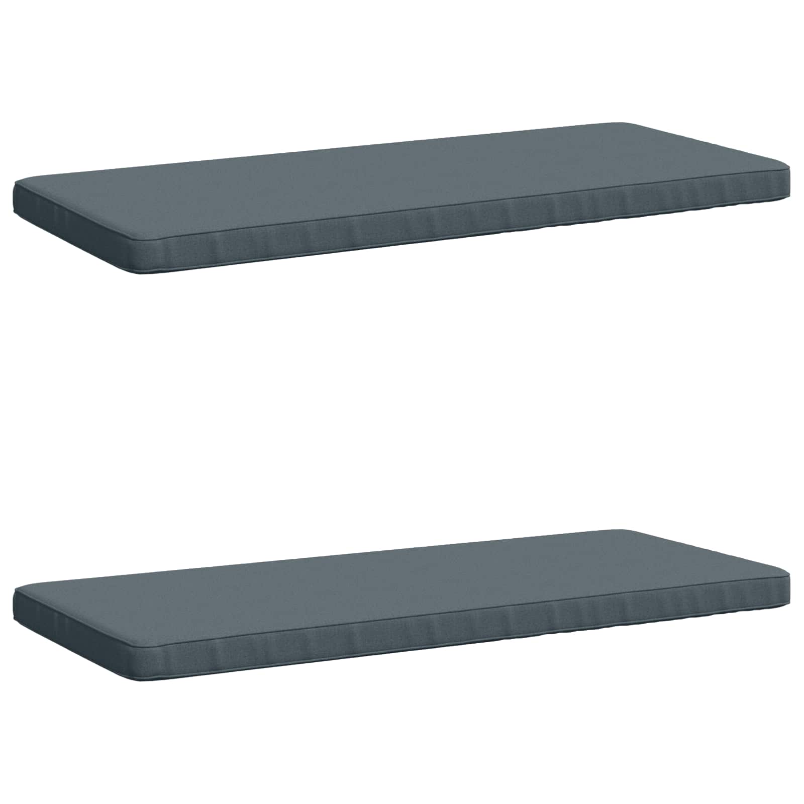 Cuscini per Panchina a 2 Pezzi VUGHT 2 pz 100% Poliestere Blu