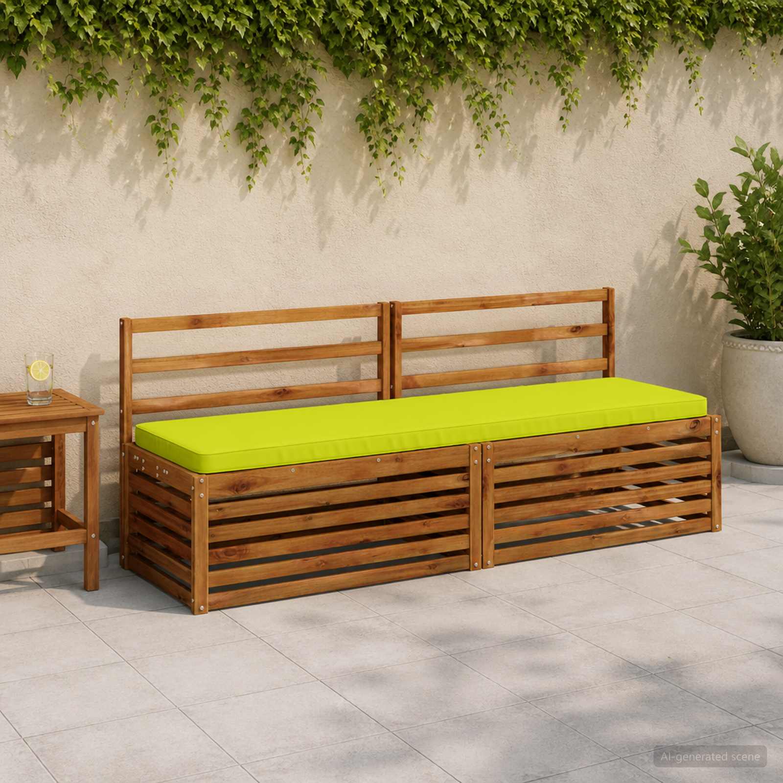 Cuscini per Panchina a 2 Pezzi VUGHT 2 pz 100% Poliestere