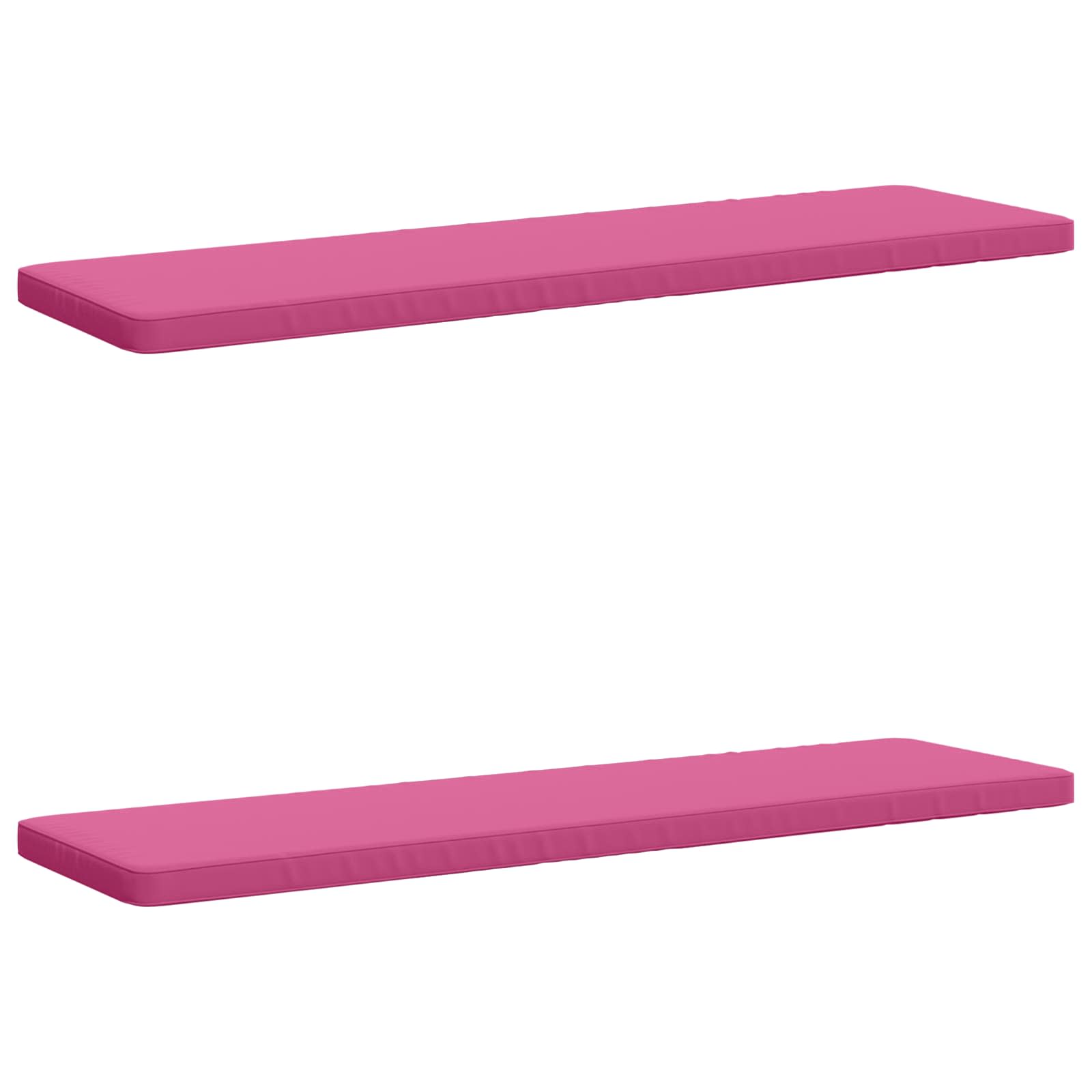 Cuscini per Panchina a 2 Pezzi VUGHT 2 pz 100% Poliestere Rosa