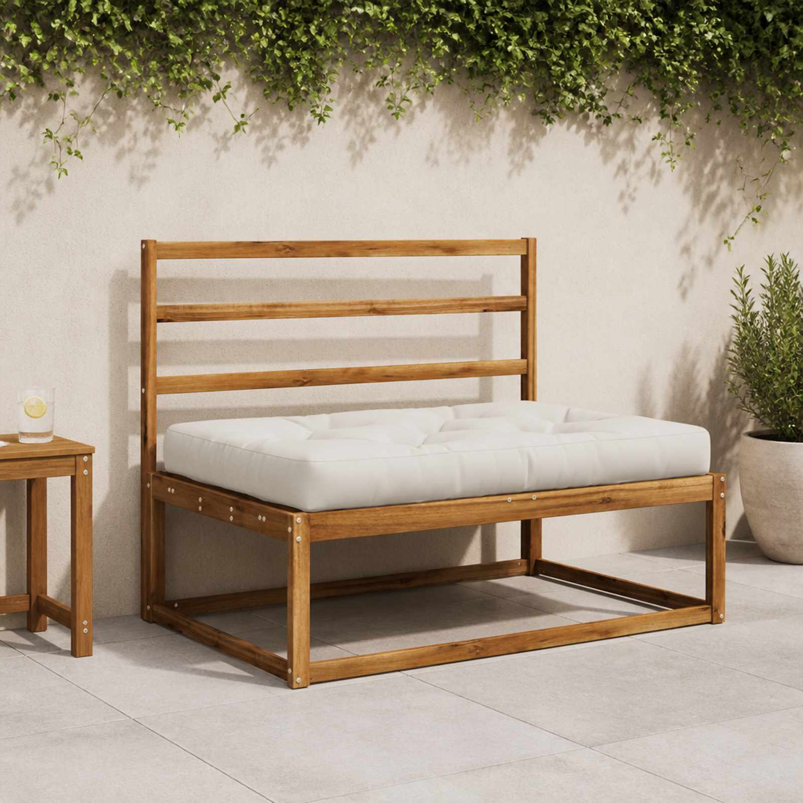Cuscino per Pallet VIANEN 100% Poliestere Bianco