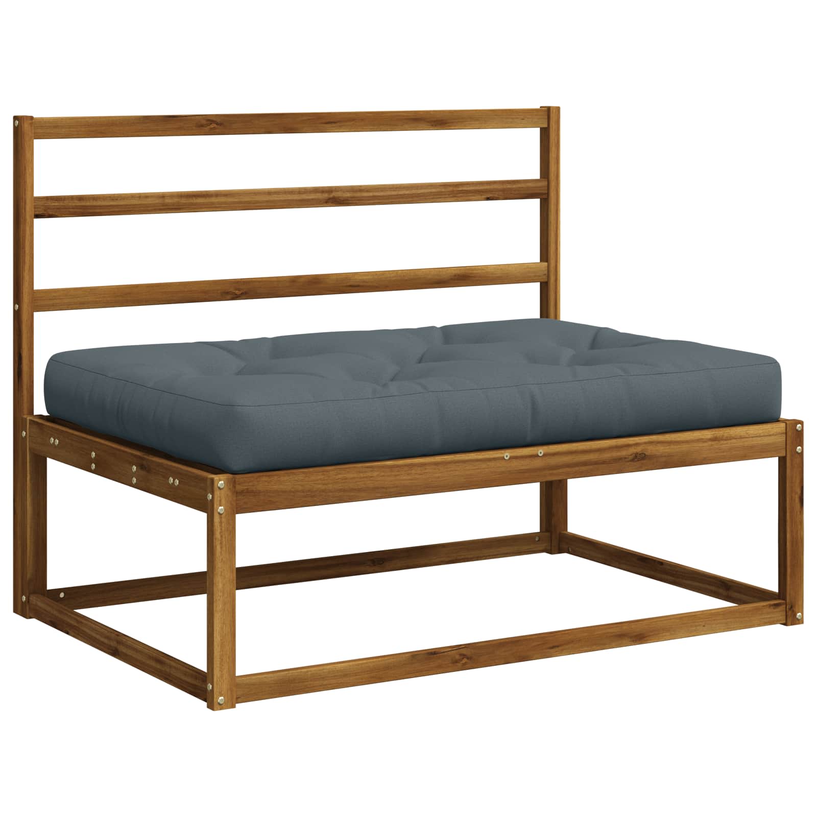 Cuscino per Pallet VIANEN 100% Poliestere Blu 120 x 60 x 12 cm
