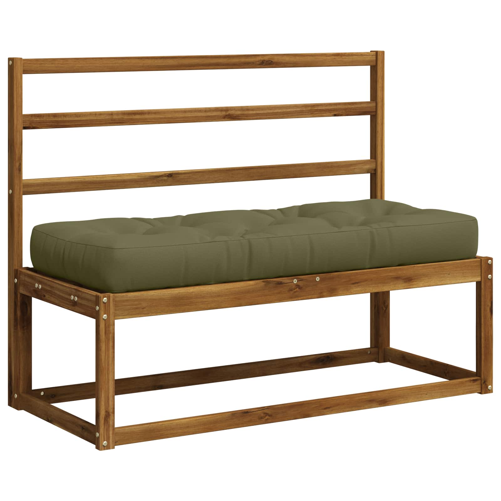 Cuscino per Pallet VIANEN 100% Poliestere Verde Oliva
