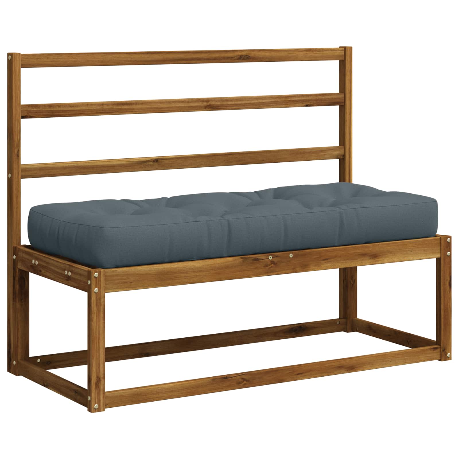 Cuscino per Pallet VIANEN 100% Poliestere Blu 120 x 40 x 12 cm