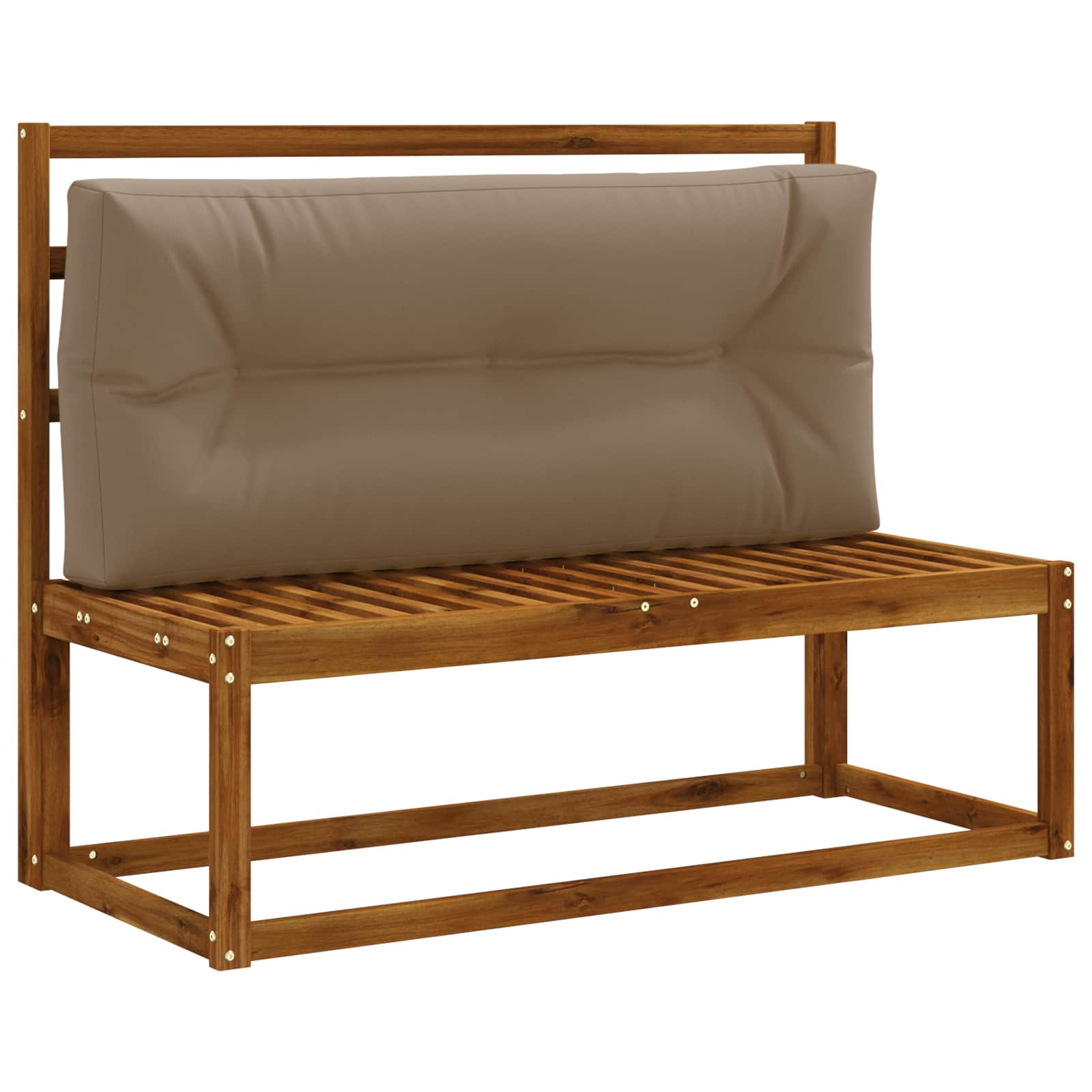 Cuscino per schienale di pallet VIANEN 100% Poliestere Tortora