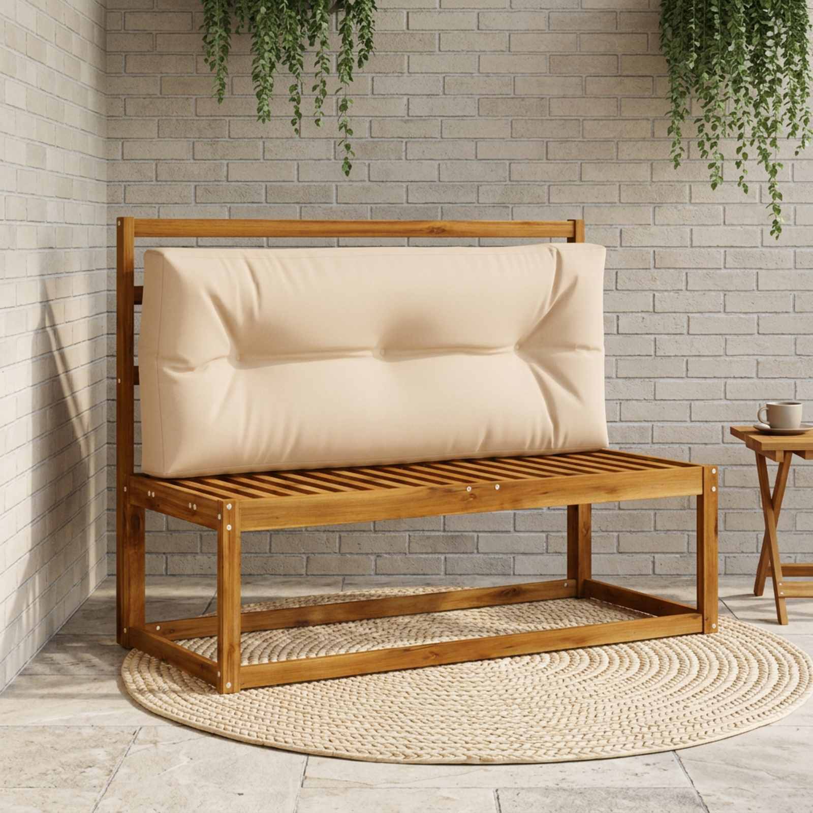 Cuscino per schienale di pallet VIANEN 100% Poliestere Sabbia