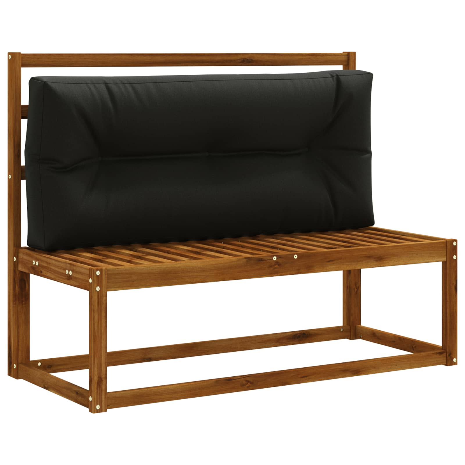 Cuscino per schienale di pallet VIANEN 100% Poliestere Nero