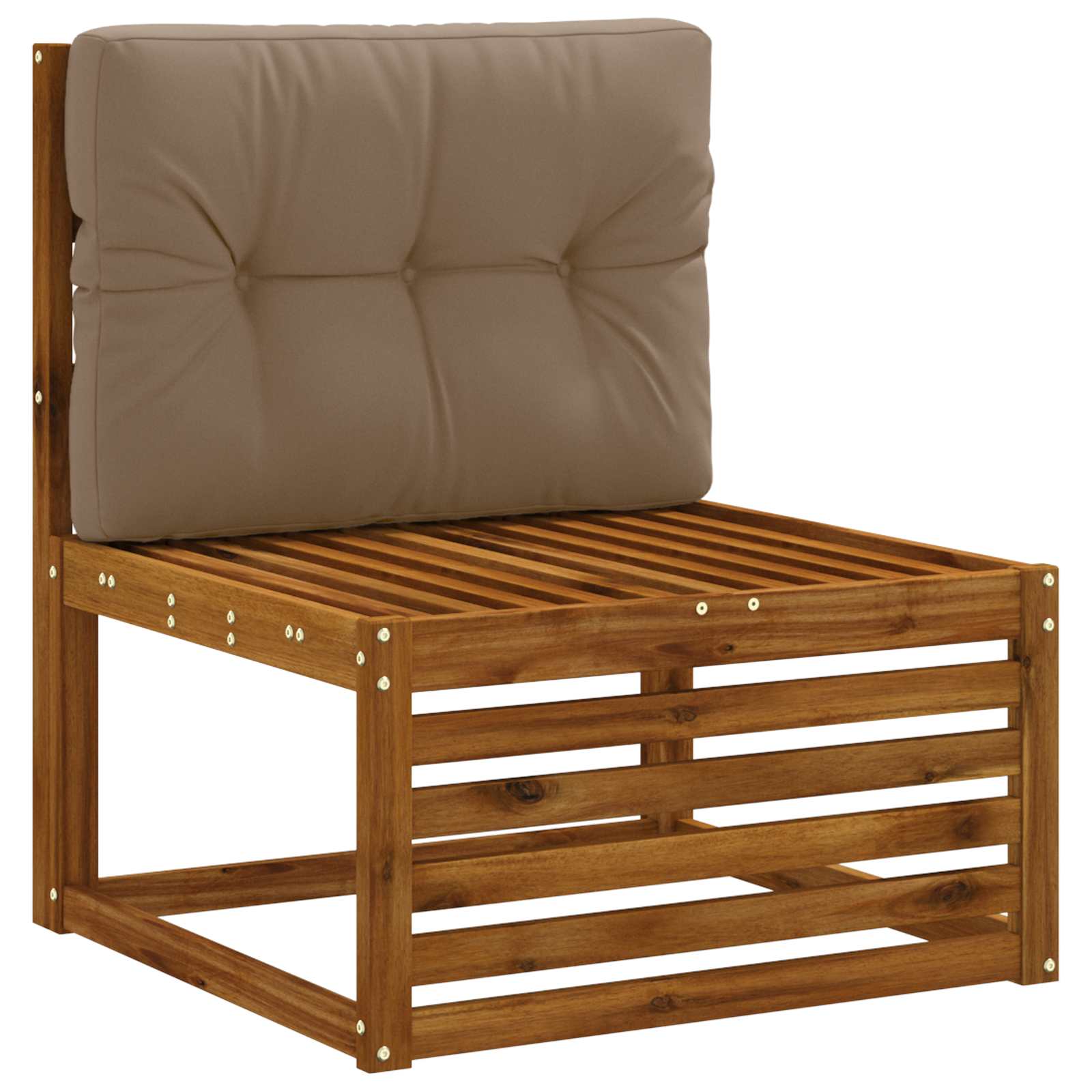 Cuscino per schienale di pallet VIANEN 100% Poliestere Tortora