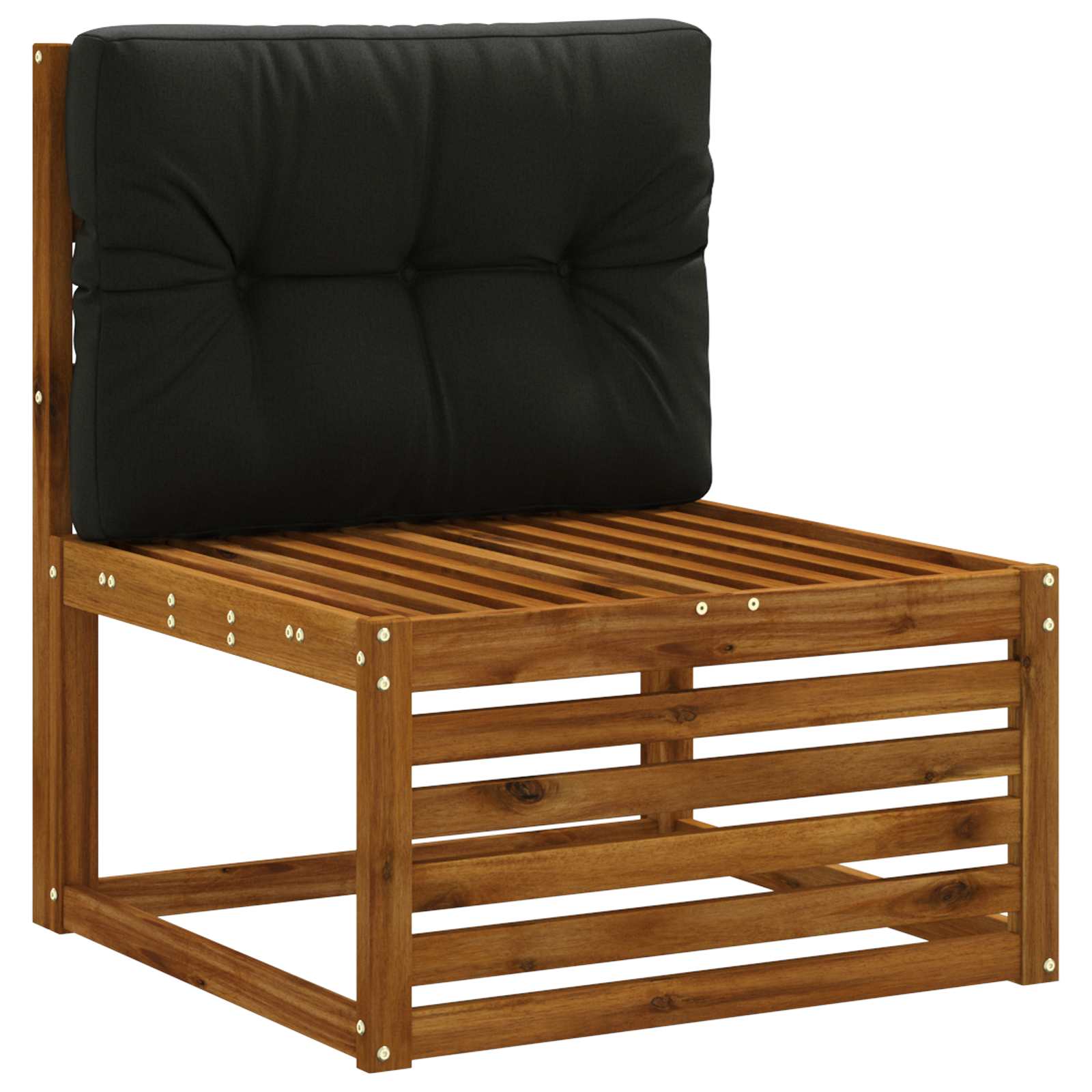 Cuscino per schienale di pallet VIANEN 100% Poliestere Nero