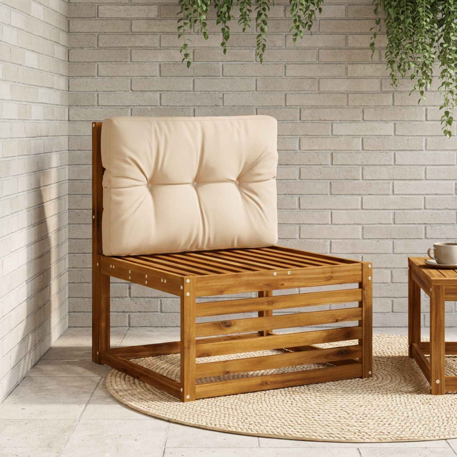 Cuscino per schienale di pallet VIANEN 100% Poliestere Sabbia