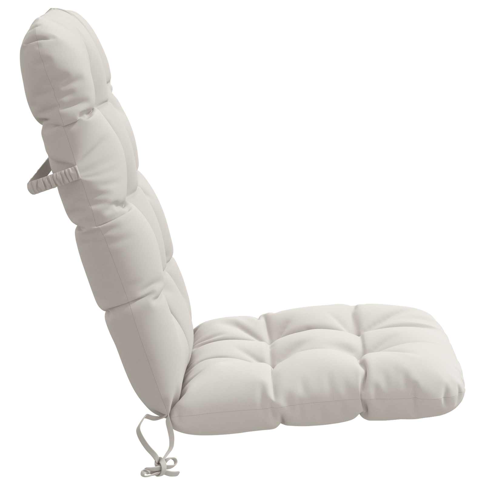 Cuscini per Sedia Alta in 6 Pezzi VIANEN 100% Poliestere Bianco