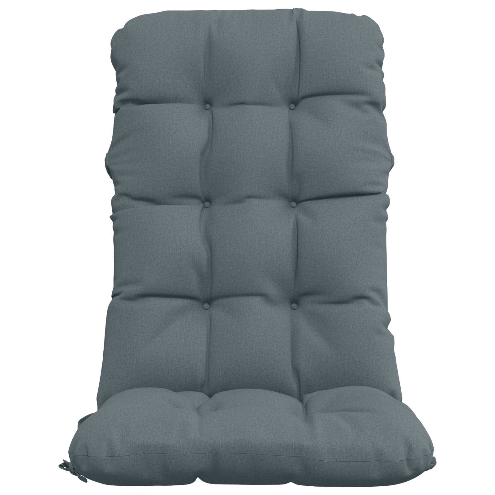Cuscini per Sedia Alta in 4 Pezzi VIANEN 100% Poliestere Blu