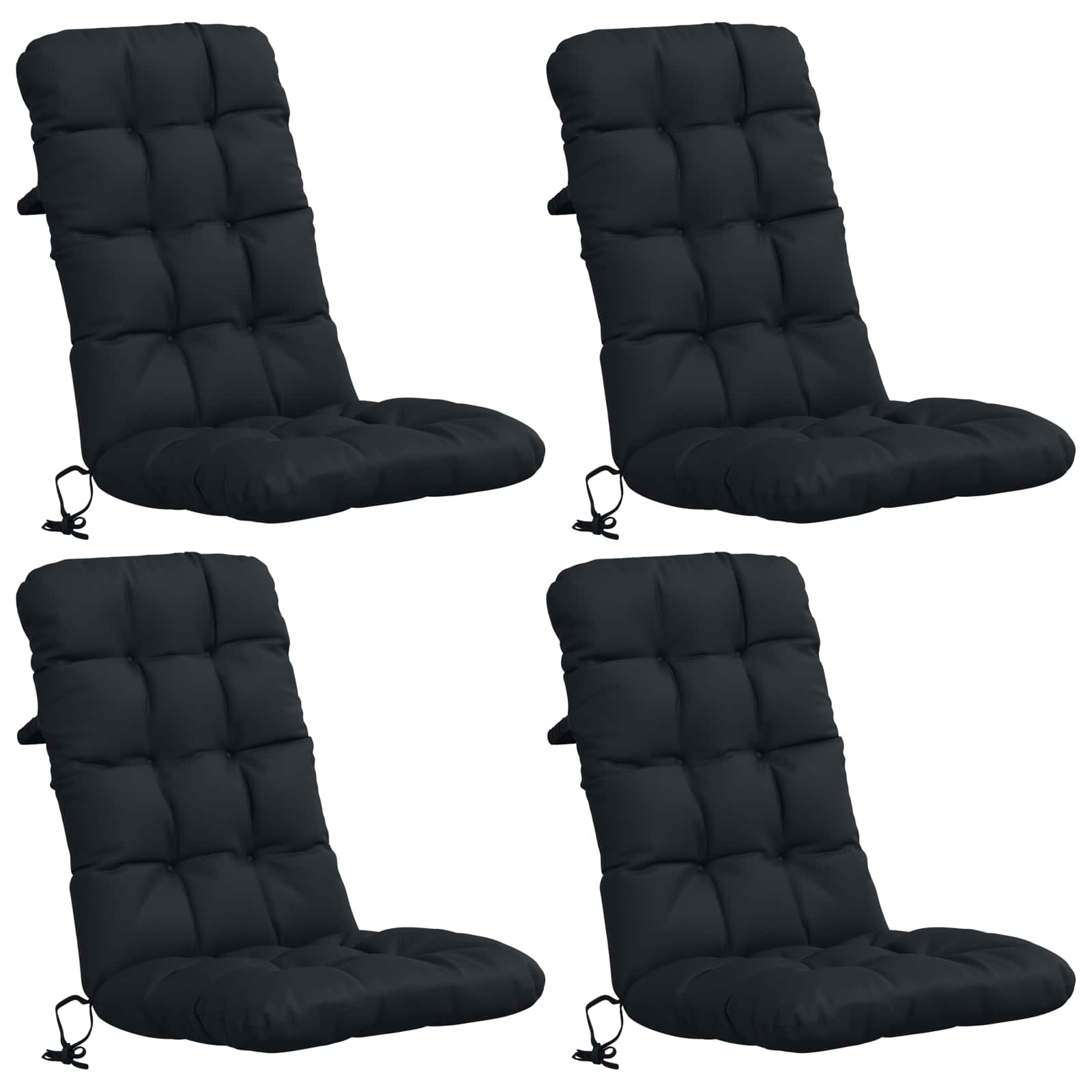 Cuscini per Sedia Alta in 4 Pezzi VIANEN 100% Poliestere