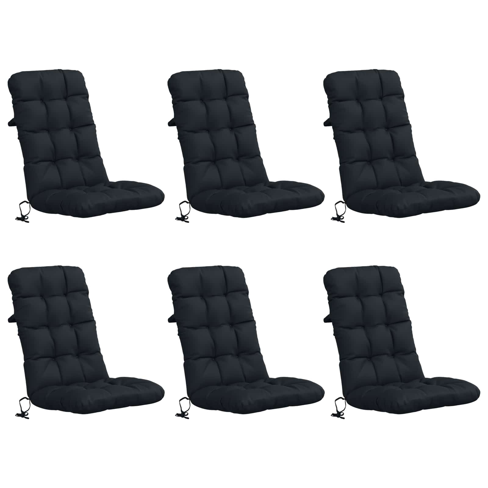 Cuscini per Sedia Alta in 6 Pezzi VIANEN 100% Poliestere