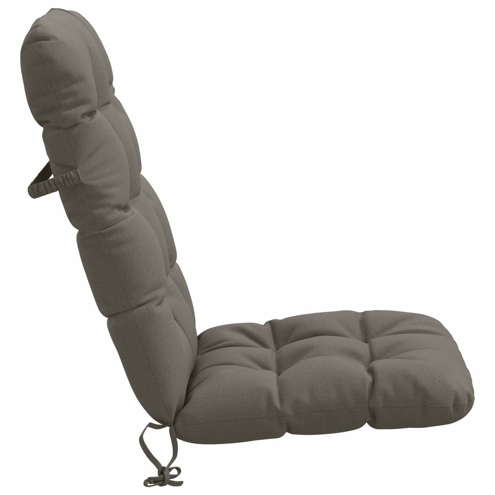 Cuscini per Sedia Alta in 2 Pezzi VIANEN 100% Poliestere Grigio