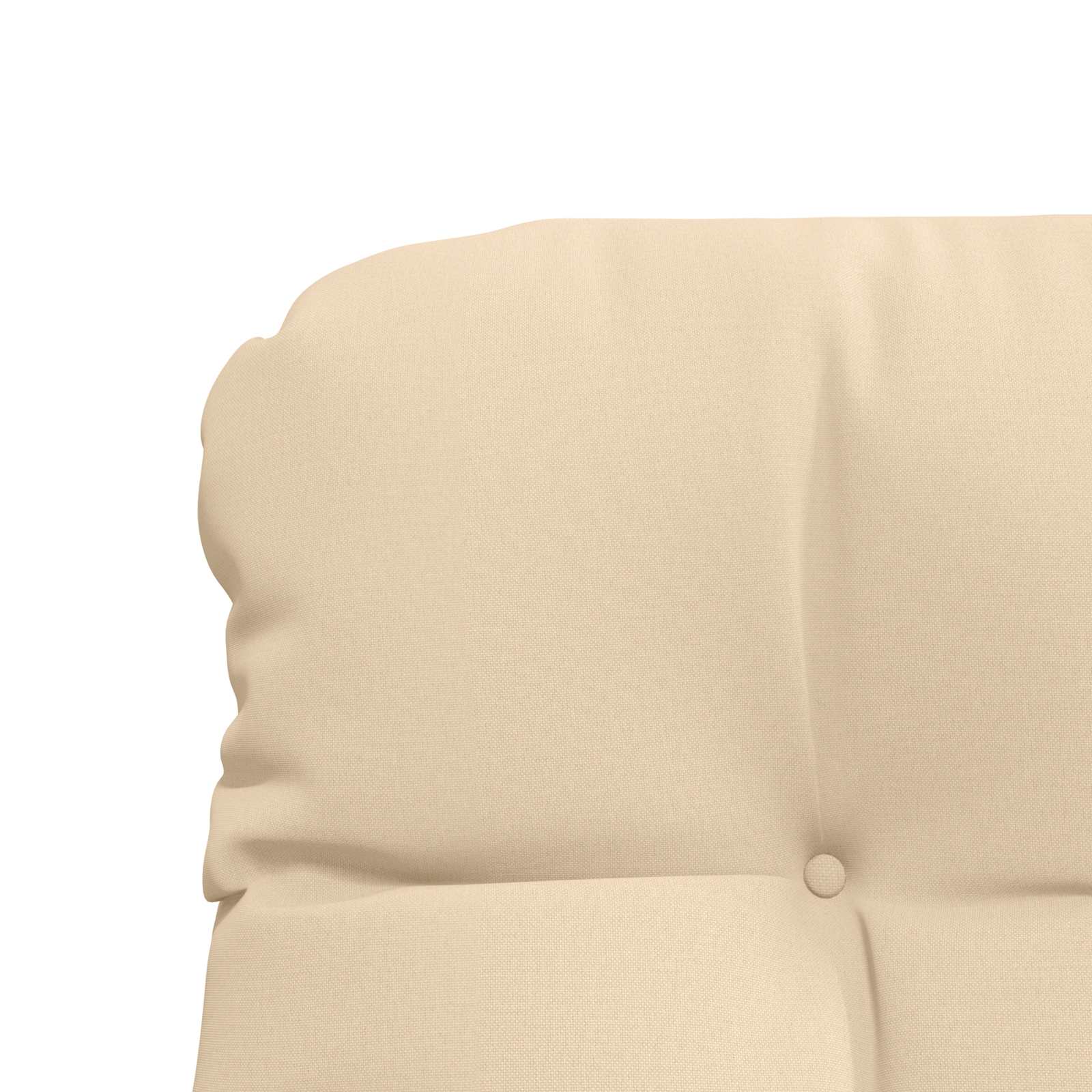 Cuscini per Sedia Alta in 4 Pezzi VIANEN 100% Poliestere Crema