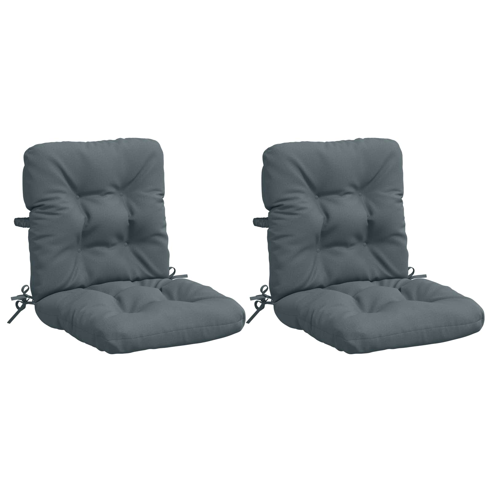 Cuscini per Sedia Alta in 2 Pezzi VIANEN 100% Poliestere Blu