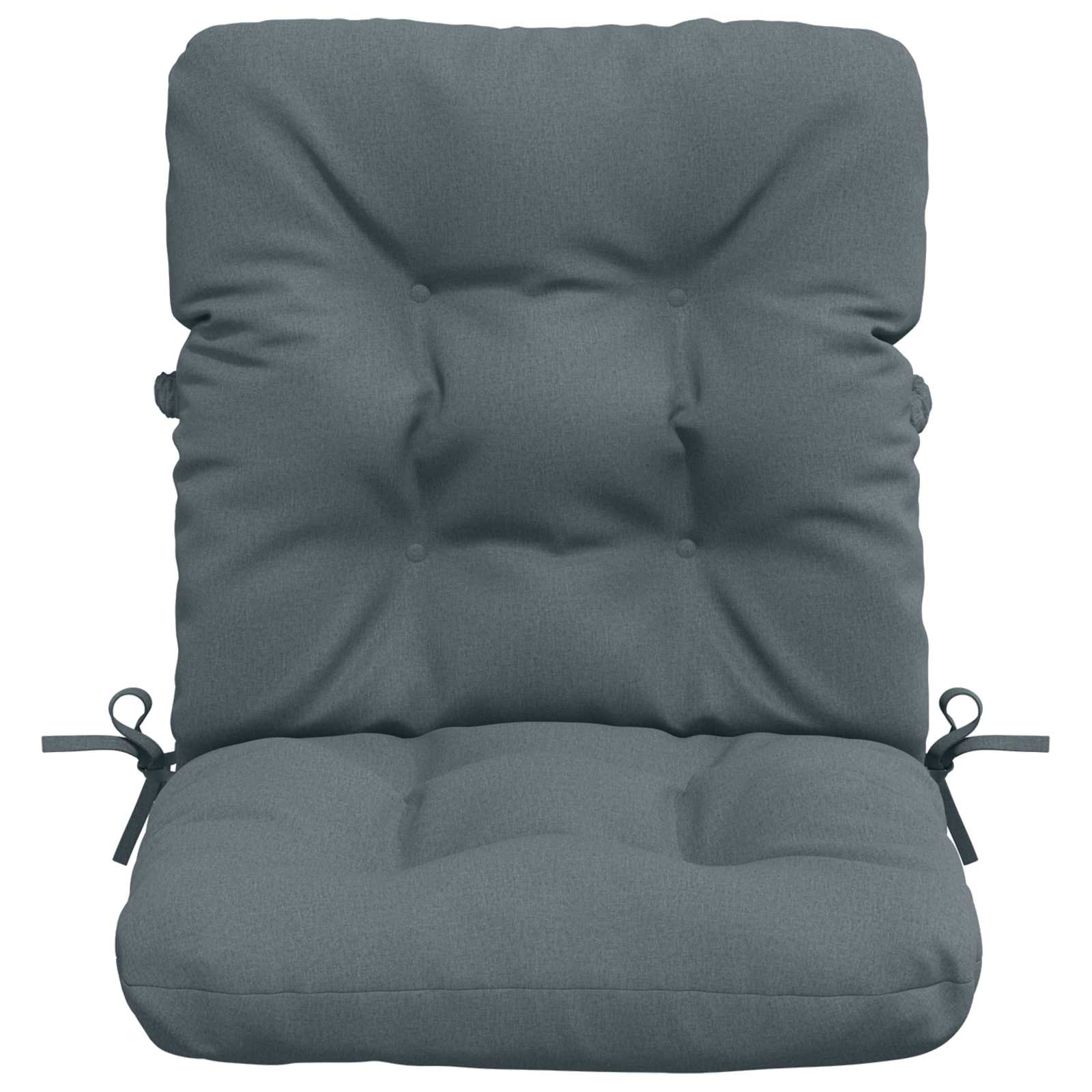 Cuscini per Sedia Alta in 4 Pezzi VIANEN 100% Poliestere Blu