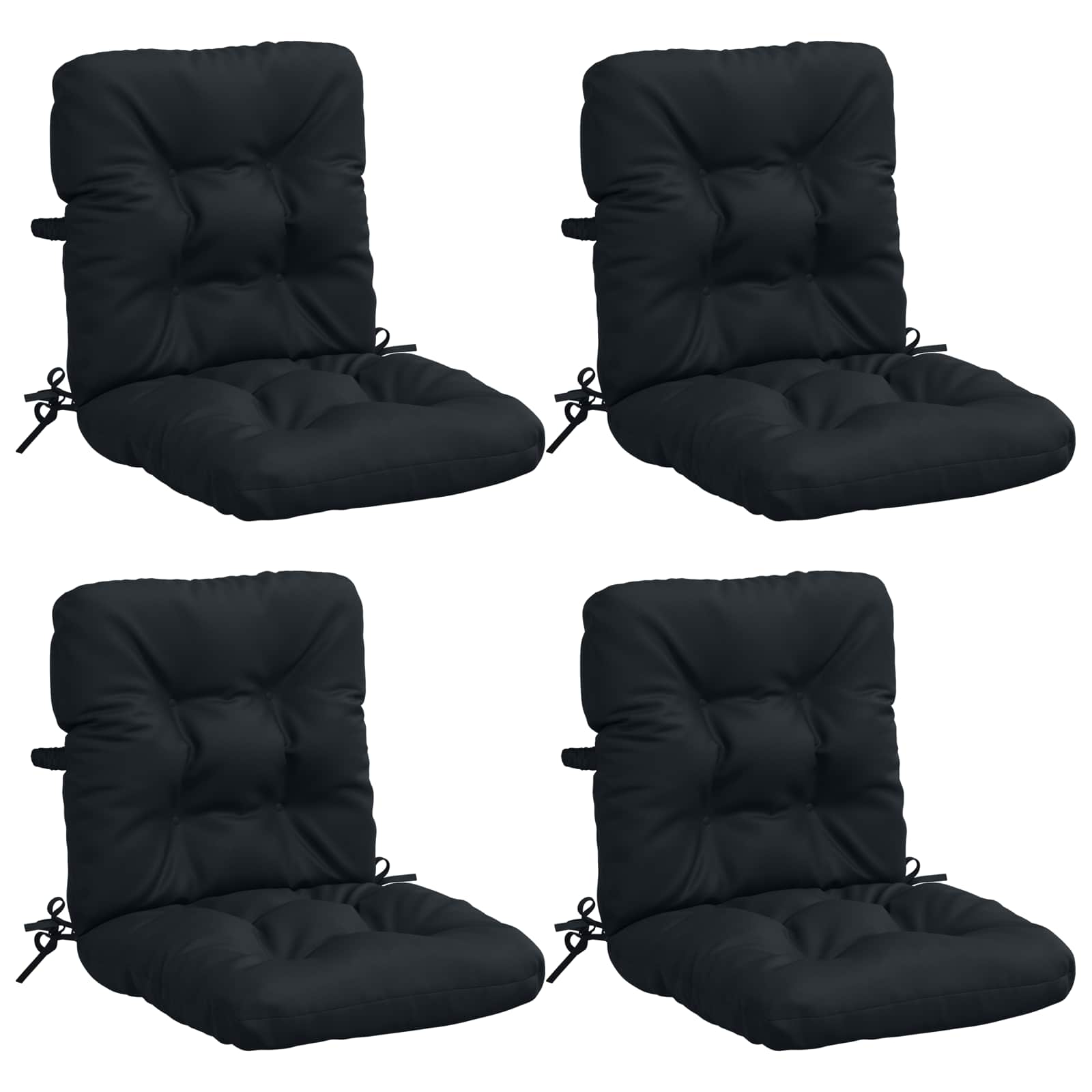 Cuscini per Sedia Alta in 4 Pezzi VIANEN 100% Poliestere