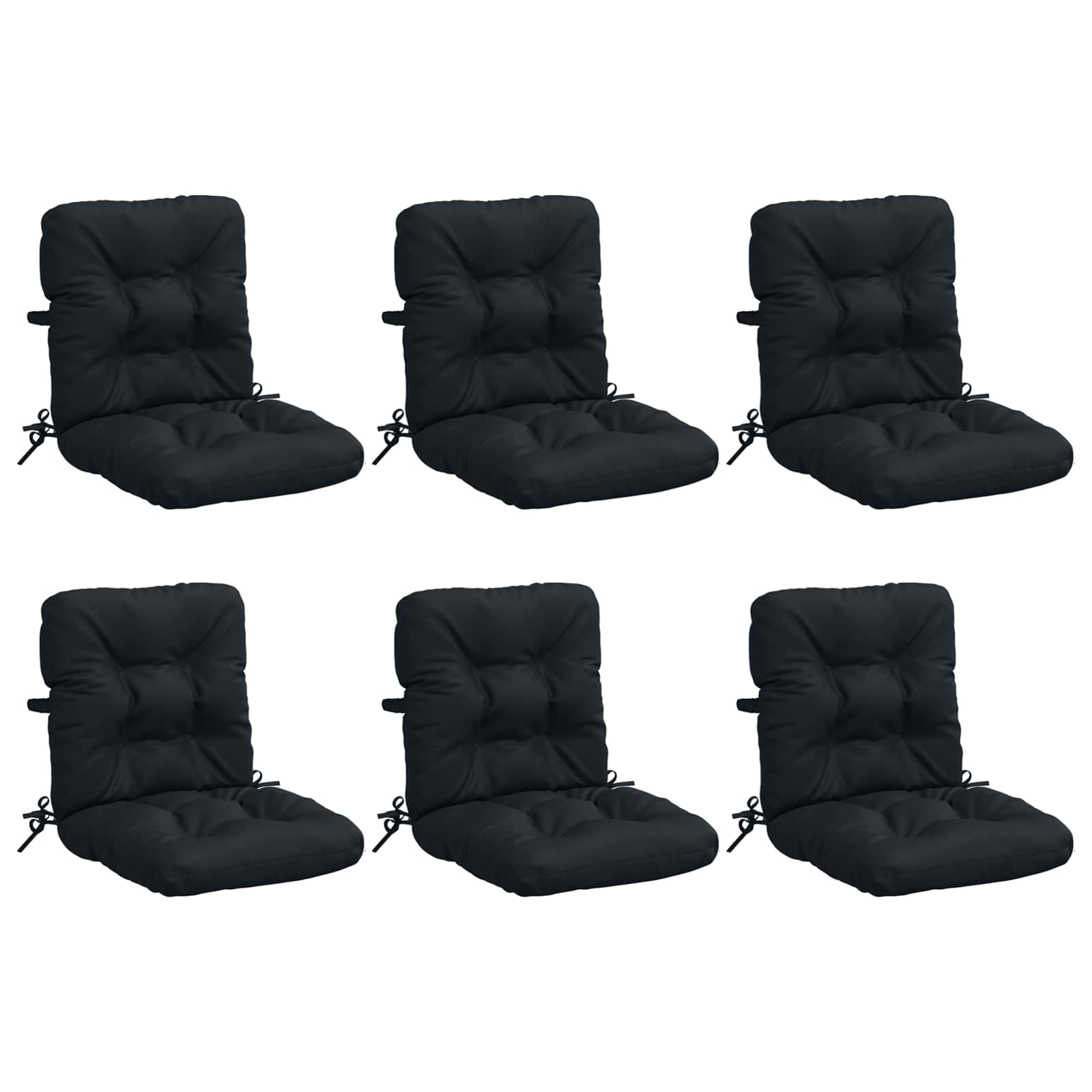 Cuscini per Sedia Alta in 6 Pezzi VIANEN 100% Poliestere
