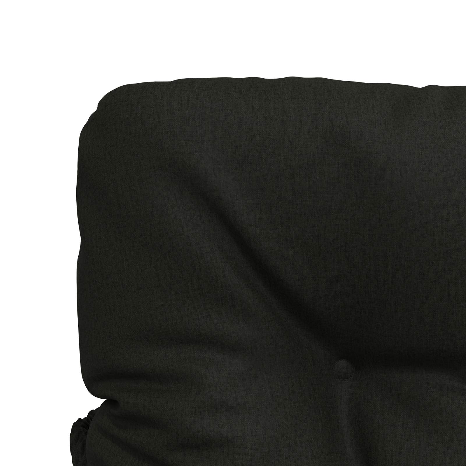 Cuscini per Sedia Alta in 4 Pezzi VIANEN 100% Poliestere Nero